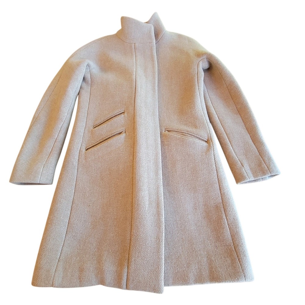 J.Crew Italian Stadium Wool Cocoon Coat Nello Gori Tan 00 Minor Wear